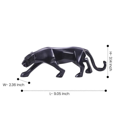 Modern Art Geometric Jaguar Figurine theartarium