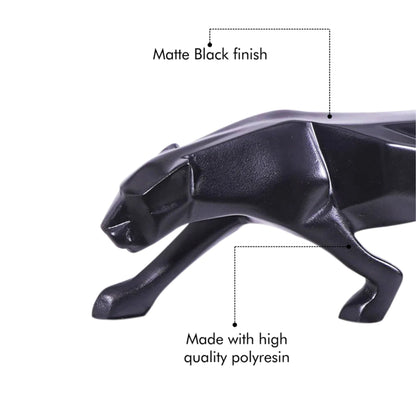 Modern Art Geometric Jaguar Figurine theartarium