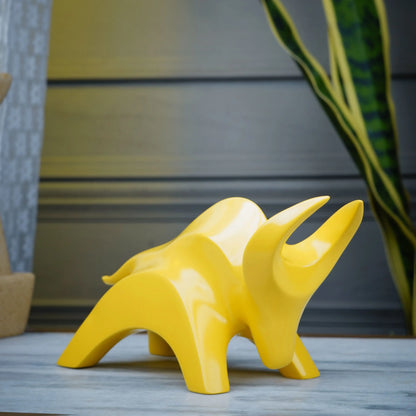 Stylized Charging Bull Figurine theartarium