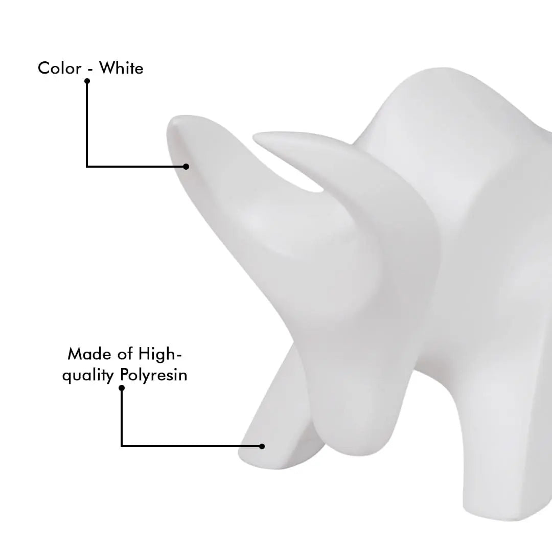 Stylized Charging Bull Figurine theartarium