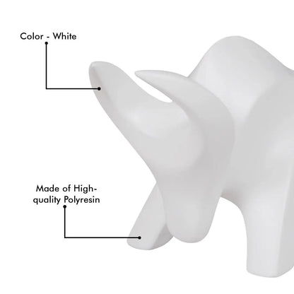 Stylized Charging Bull Figurine theartarium