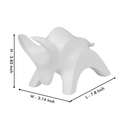 Stylized Charging Bull Figurine theartarium