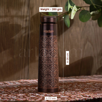 Antique Etching Copper Bottle theartarium