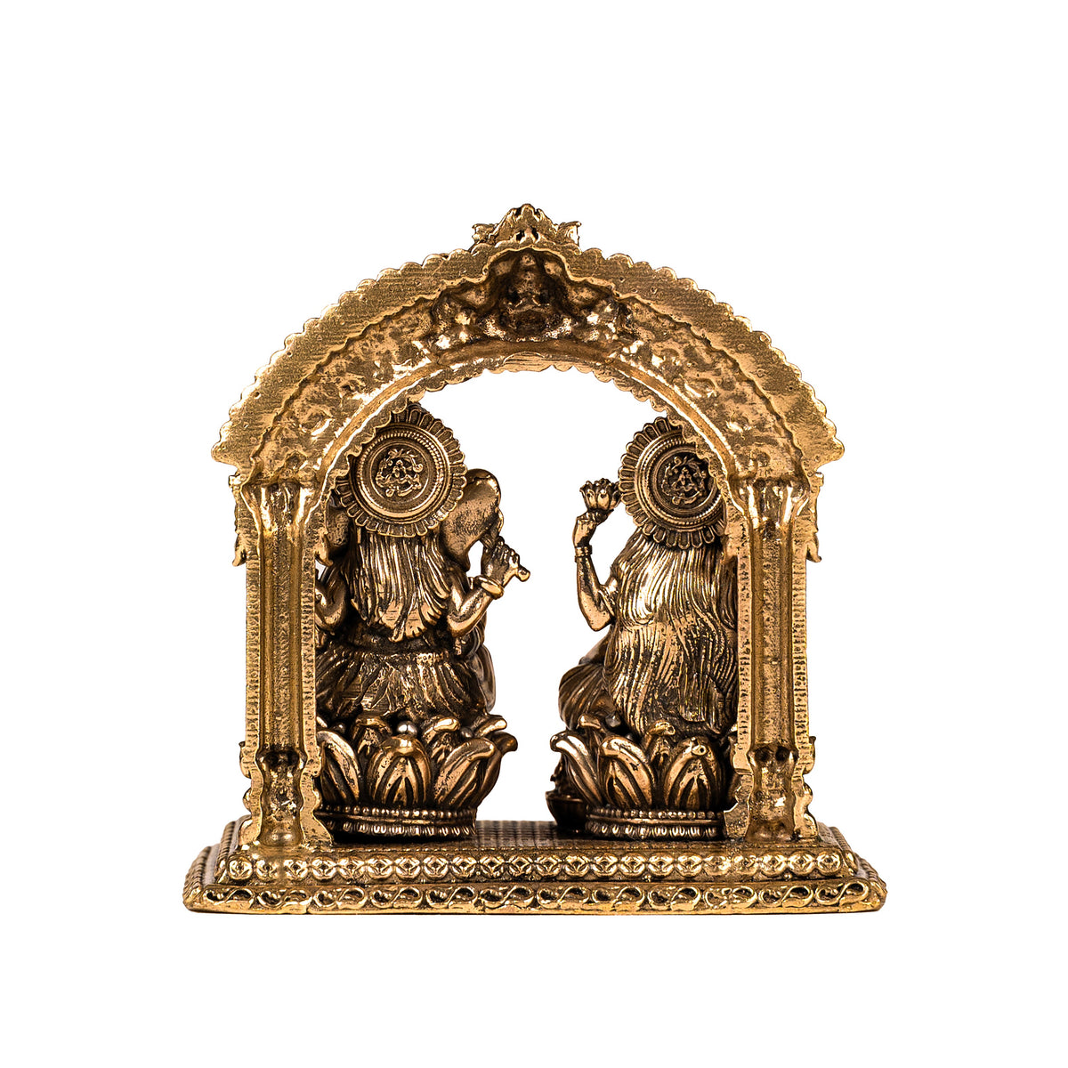 Brass Laxmi Ganesh Idol 