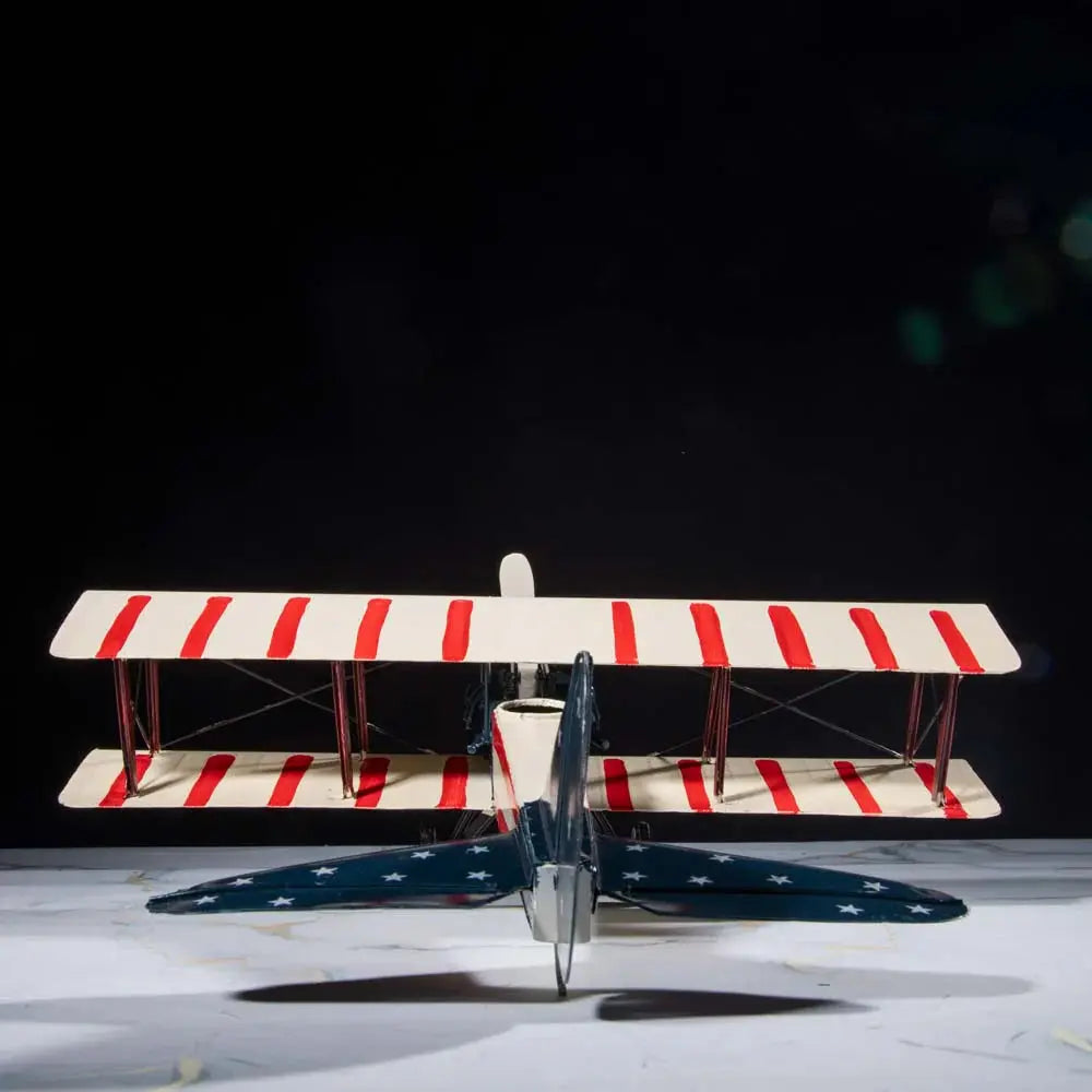 Large Vintage Airplane Metal Model theartarium