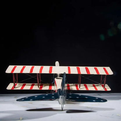 Large Vintage Airplane Metal Model theartarium