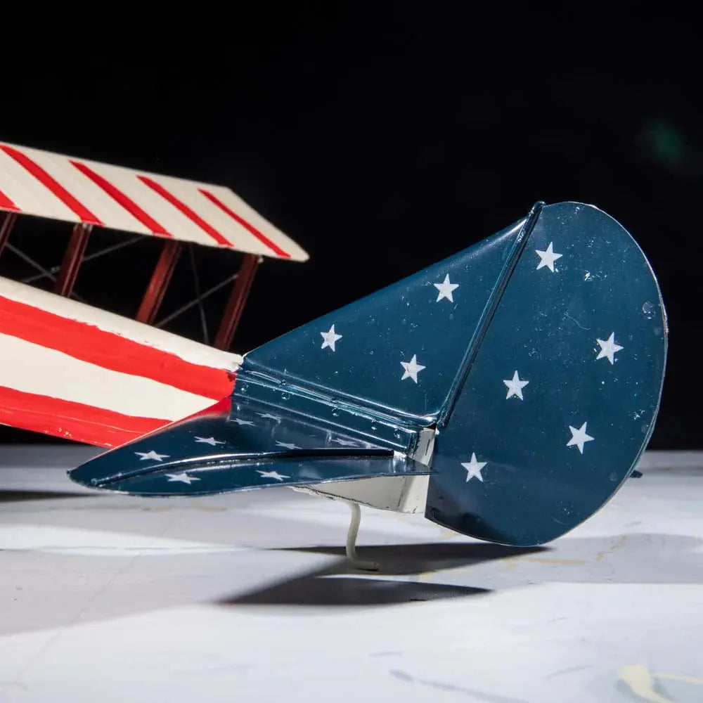 Large Vintage Airplane Metal Model theartarium