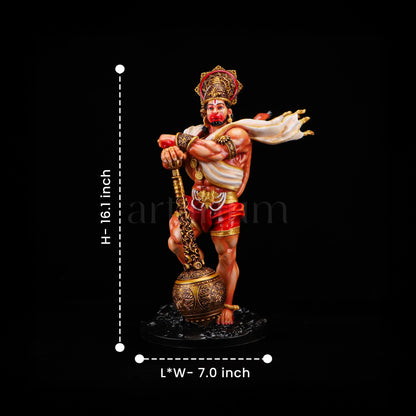Bahubali Lord Hanuman Large 1.38 Ft & 2 Ft theartarium