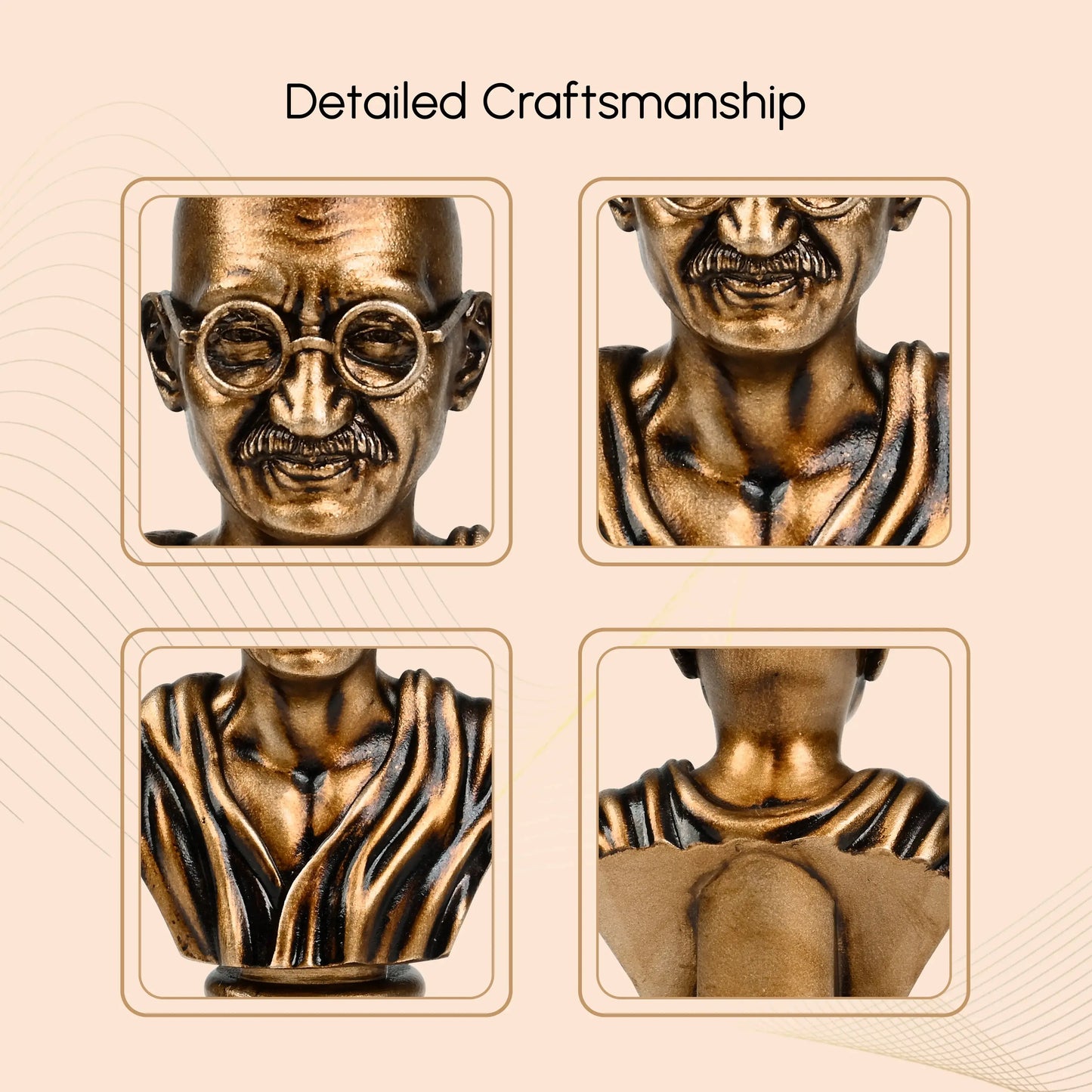 Mahatma Gandhi Car Dashboard Idol