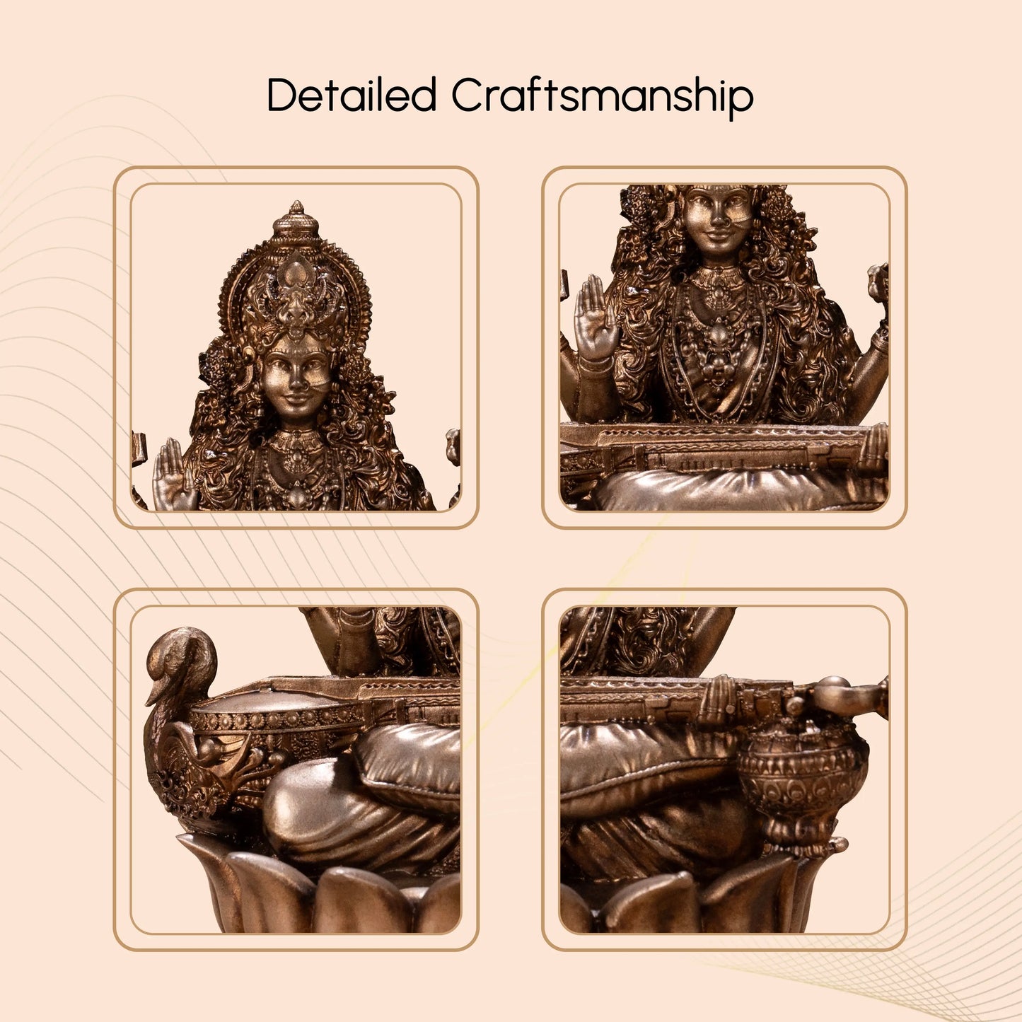 Veena Vadini Saraswati (Lotus)