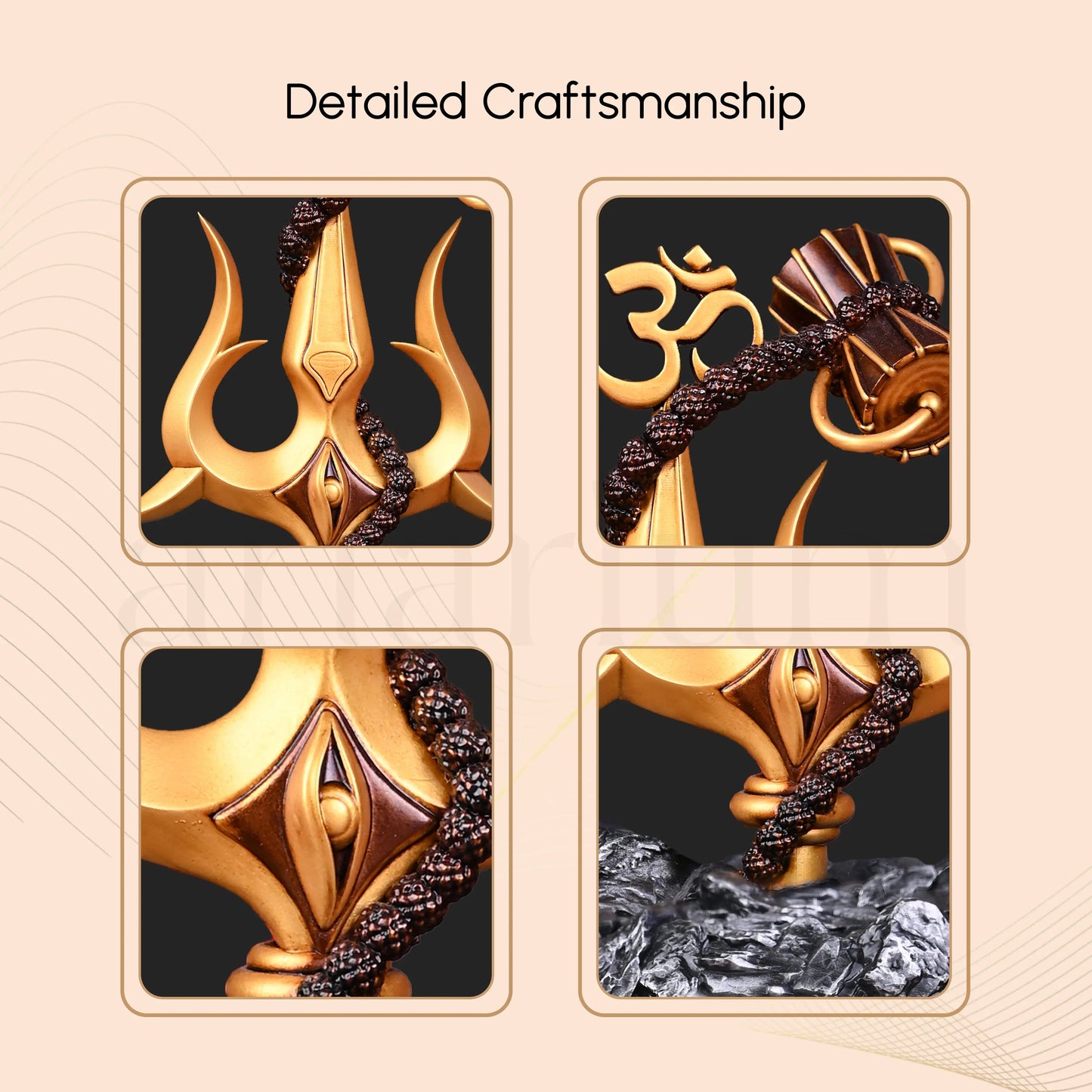 Lord Shiva Trishul With Damru