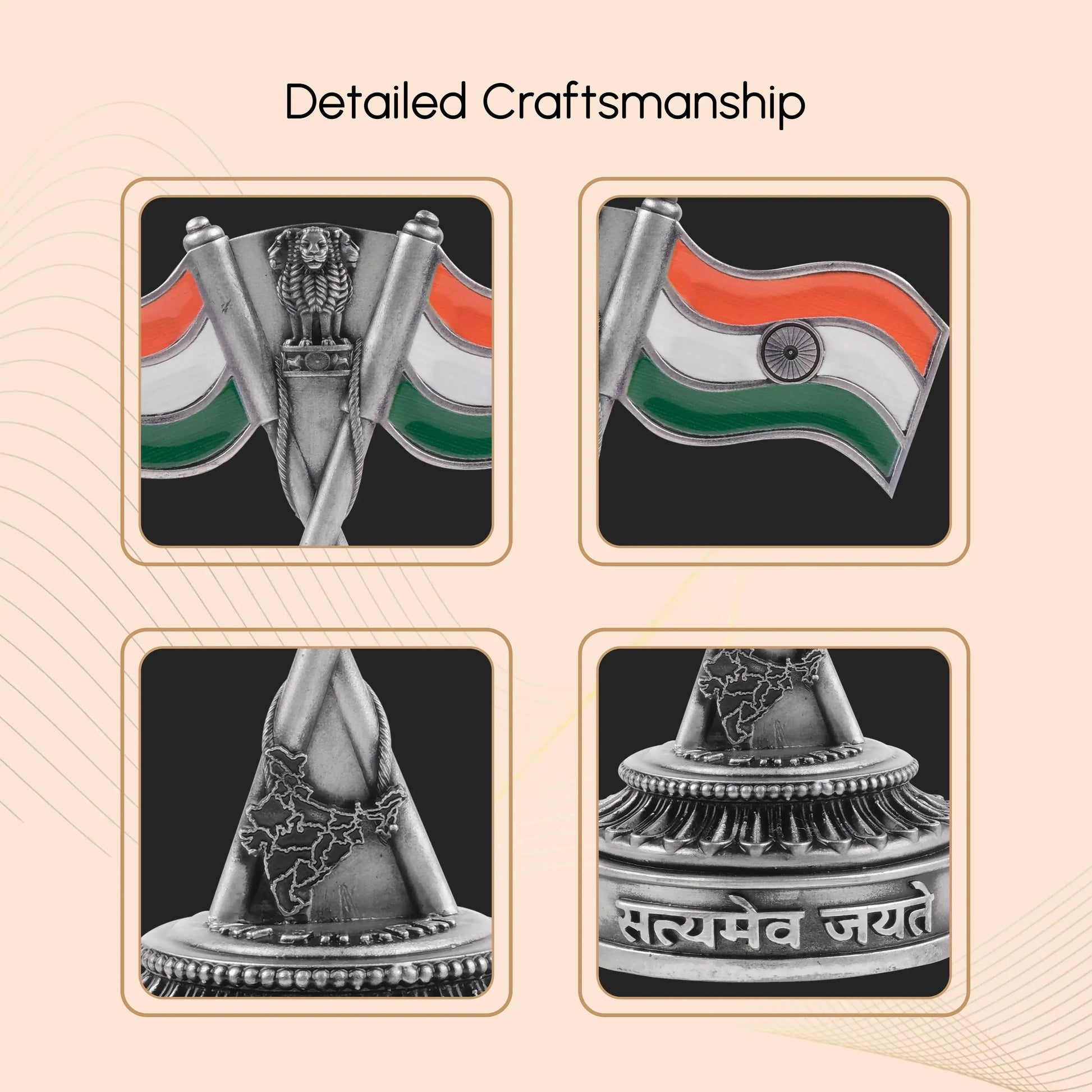 Indian National Flag Car Dashboard