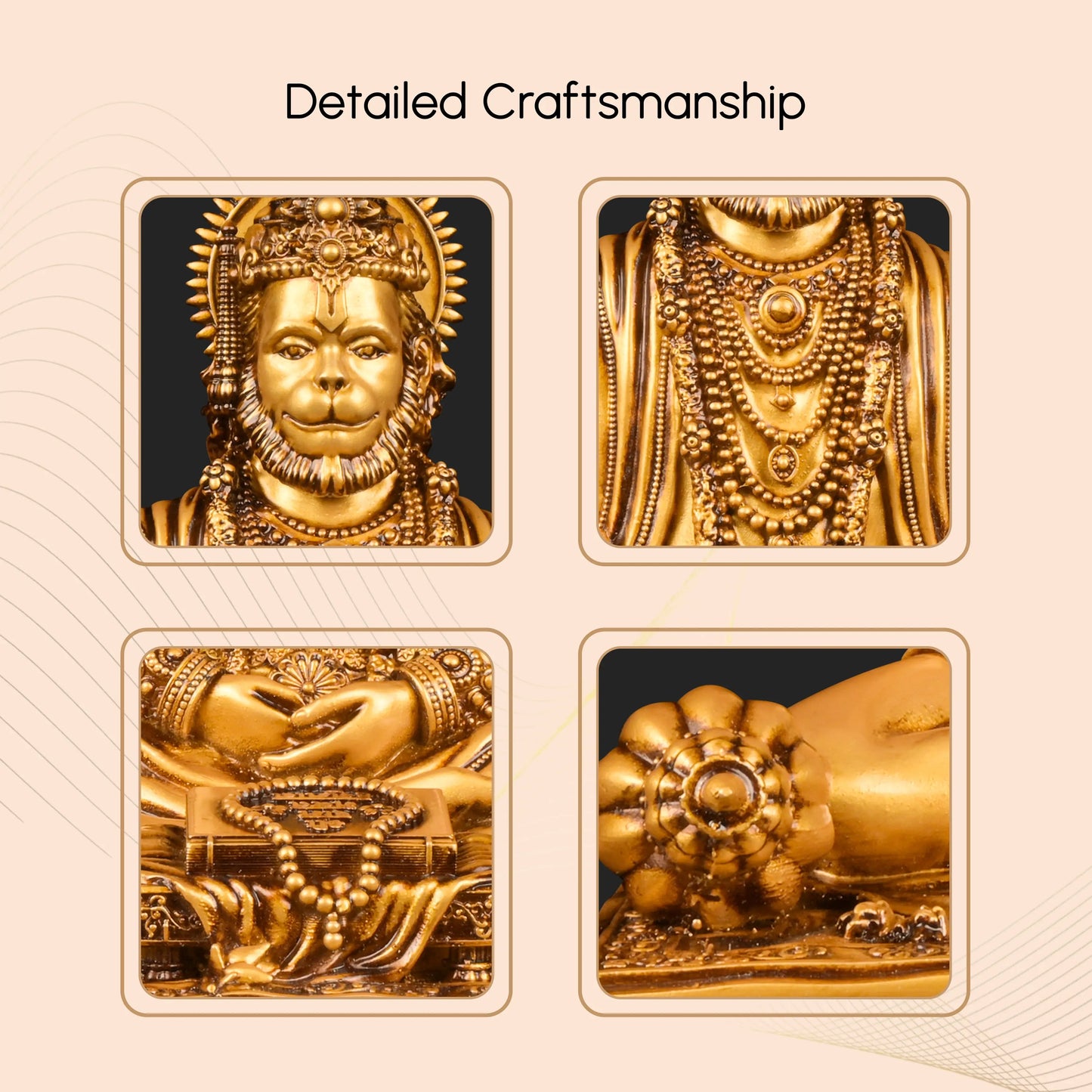 Meditating Lord Hanuman Idol