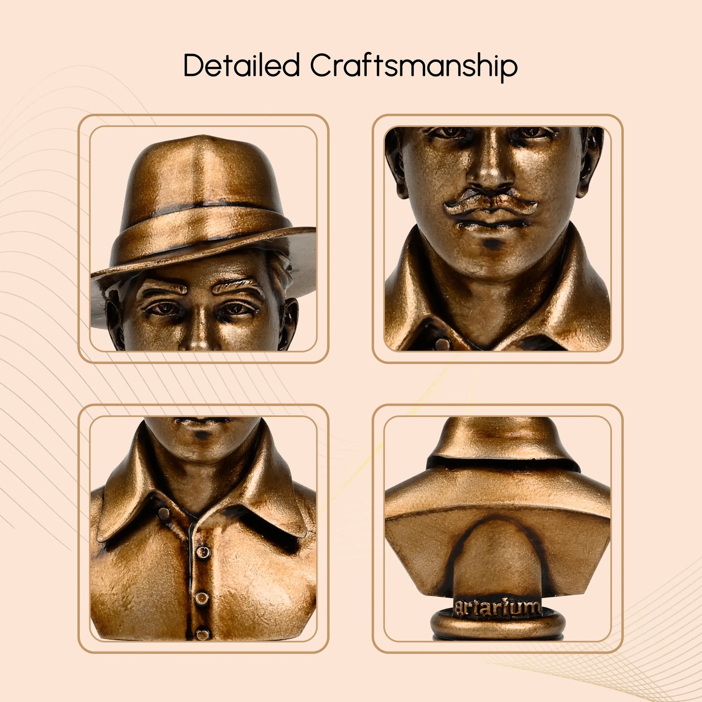 Bhagat Singh Car Dashboard Idol