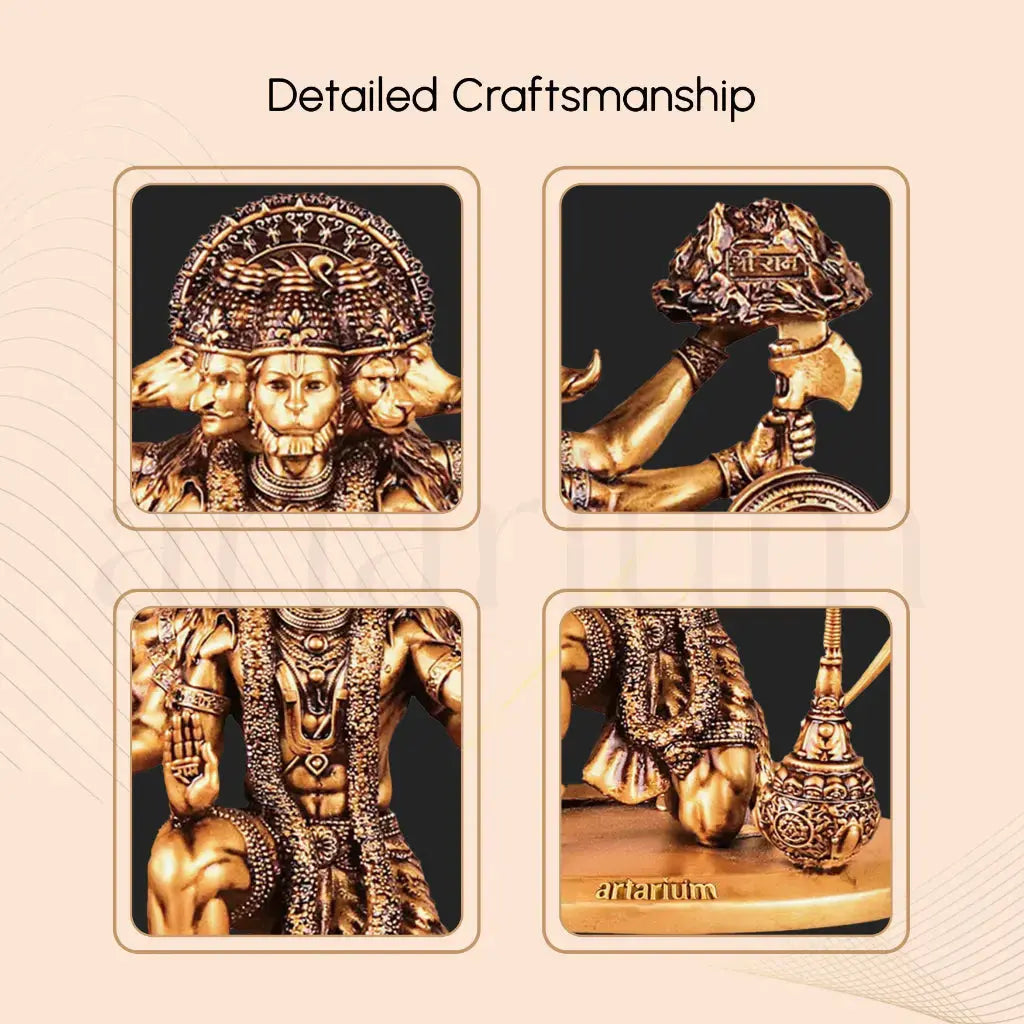 Sitting Panchmukhi Hanuman Statue