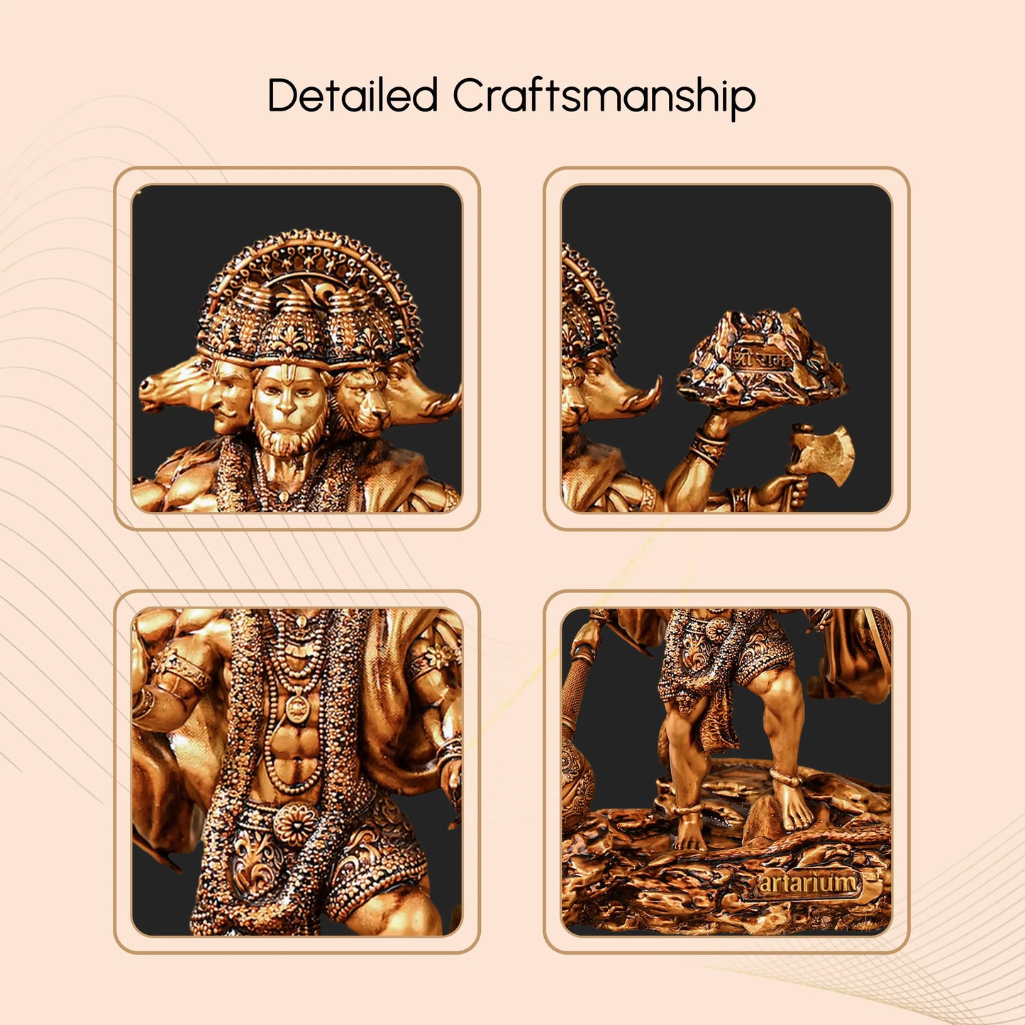 Standing Panchmukhi Hanuman Murti