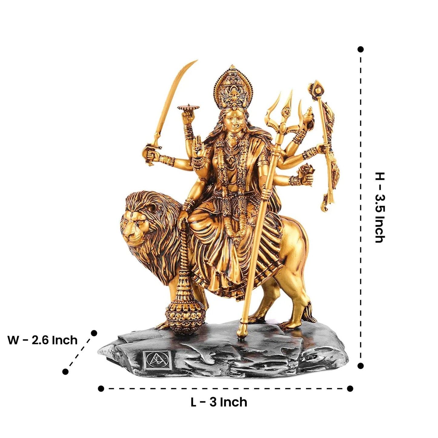 Goddess Durga Car Dashboard theartarium