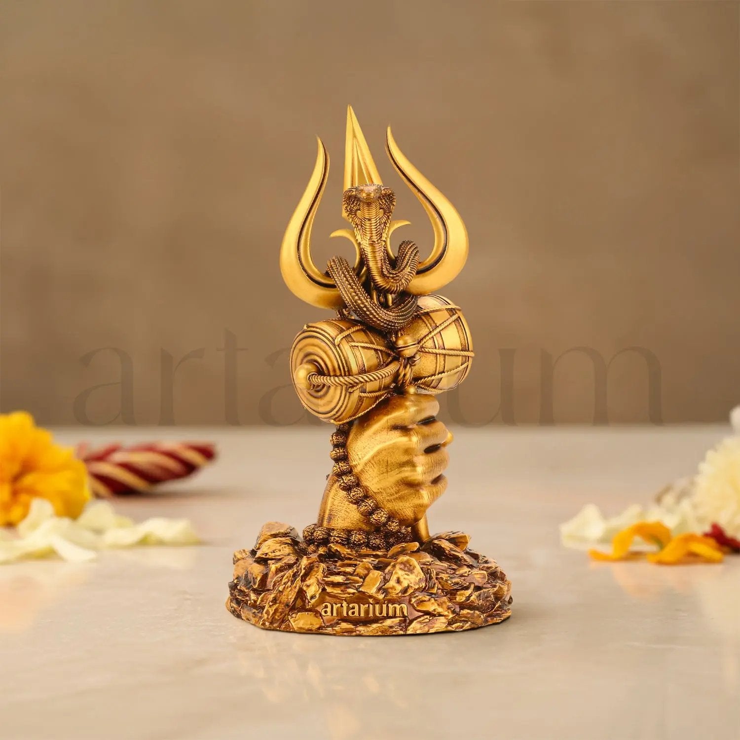 Shiv Trishul Car Dashboard Idol