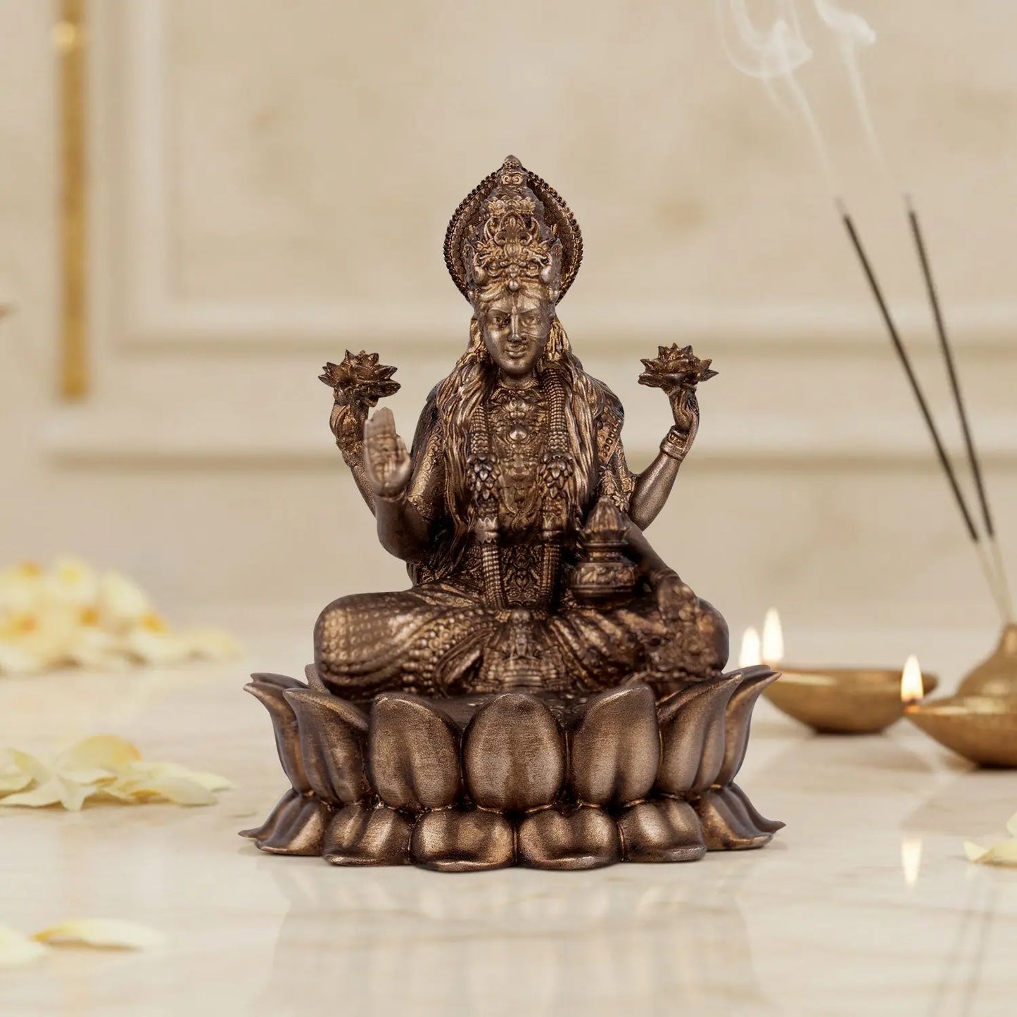 Dhanalaxmi Murti (Lotus) Car dashboard