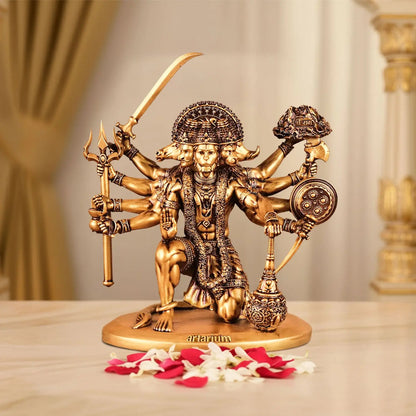 Sitting Panchmukhi Lord Hanuman Car Dashboard Idol