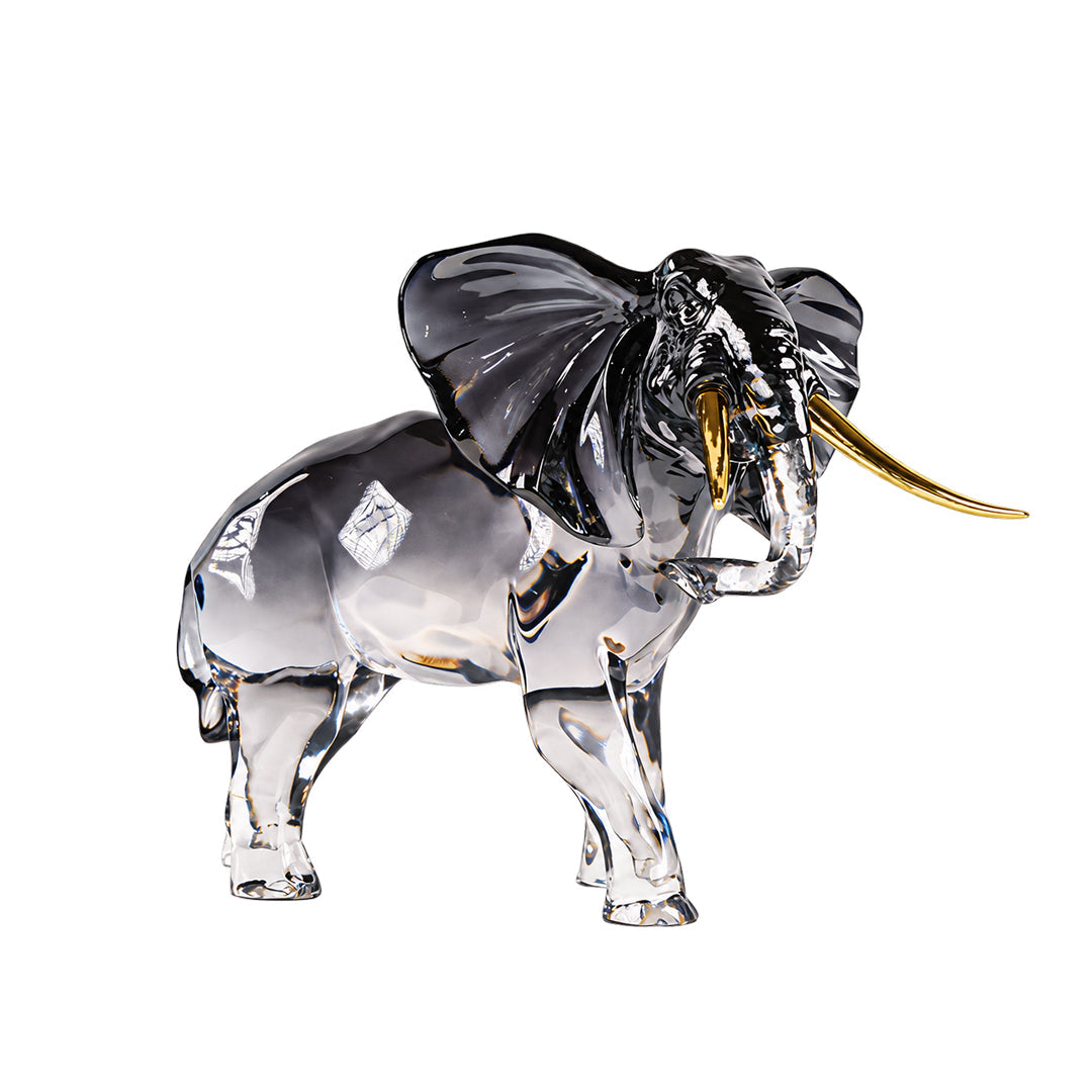 Zinc Alloy African Bush Elephant Sculpture 