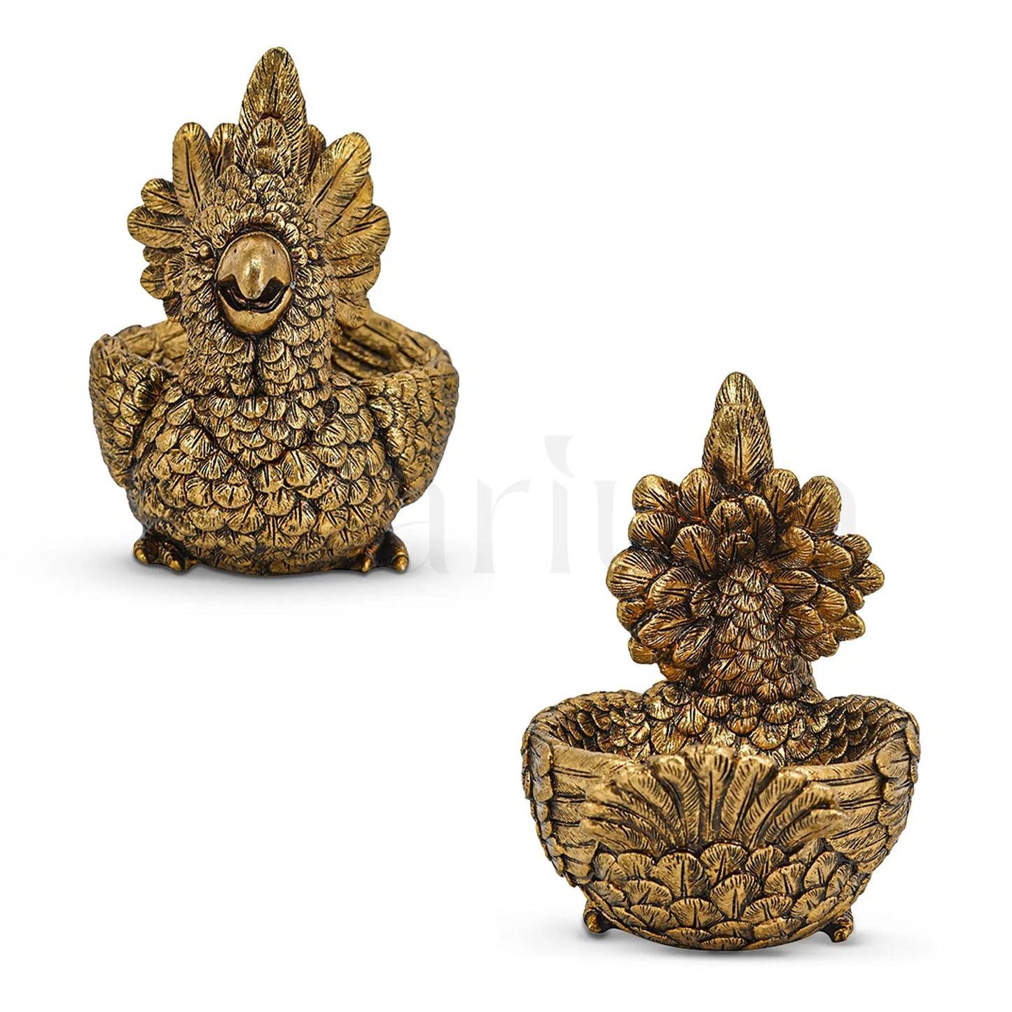 Call of the Tropics - Antique Parrot Figurine