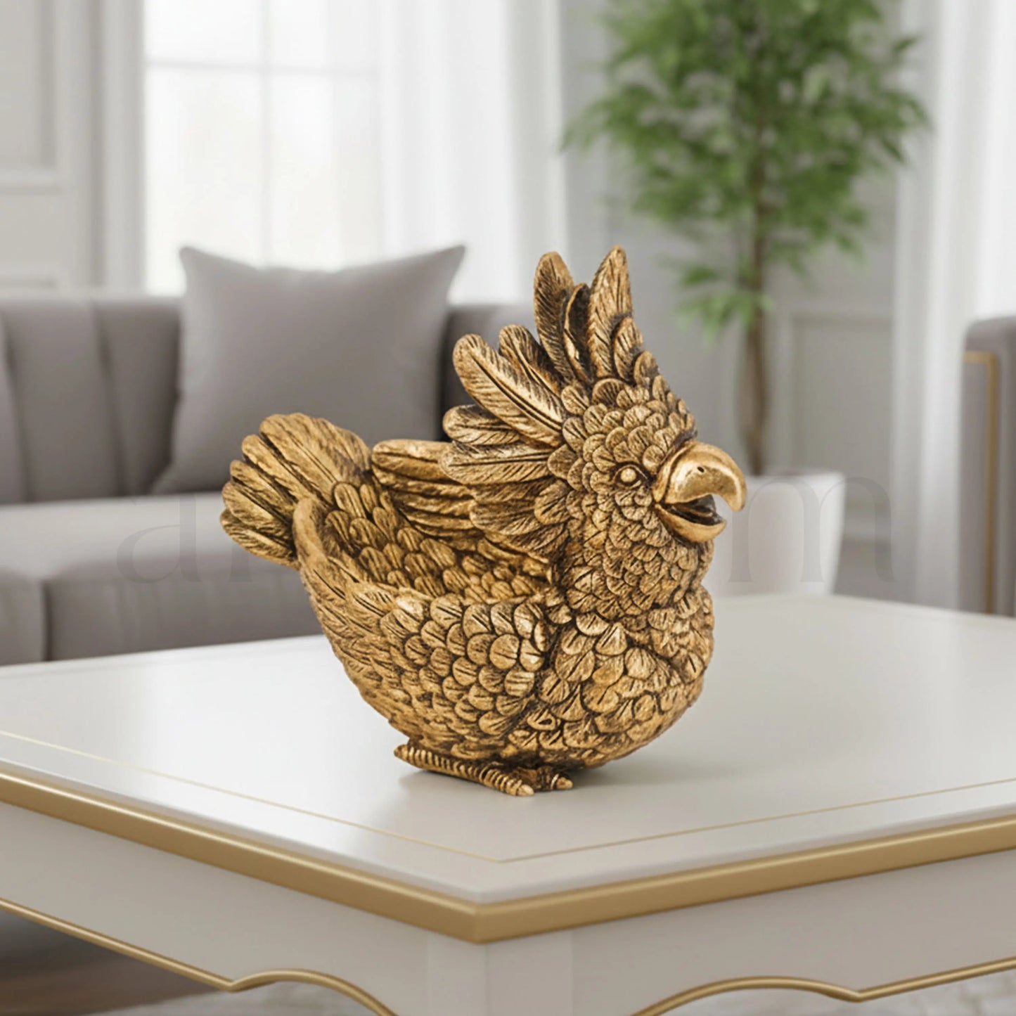 Call of the Tropics - Antique Parrot Figurine