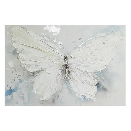 Wings in White - Wall Painting