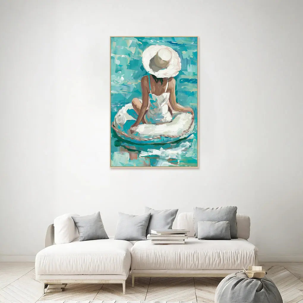 Adrift in the Blue - Wall Painting