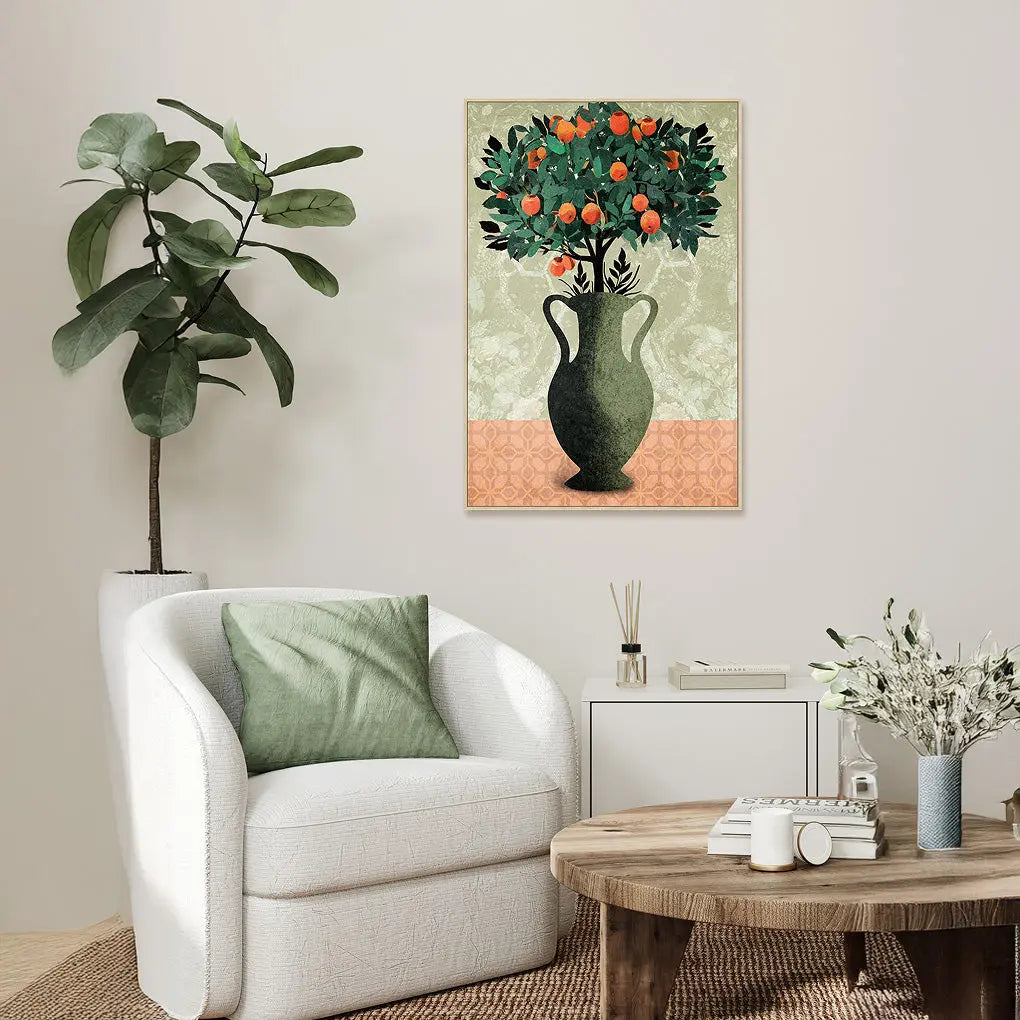 A Tangerine Rush - Wall Painting