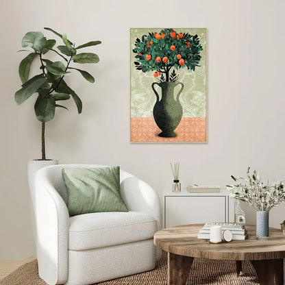 A Tangerine Rush - Wall Painting