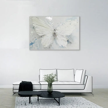 Wings in White - Wall Painting