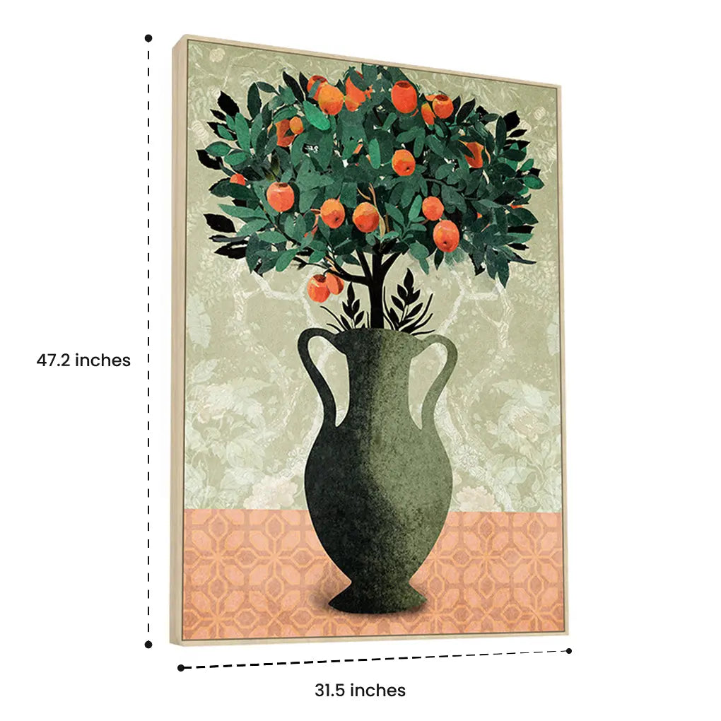 A Tangerine Rush - Wall Painting