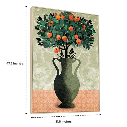 A Tangerine Rush - Wall Painting