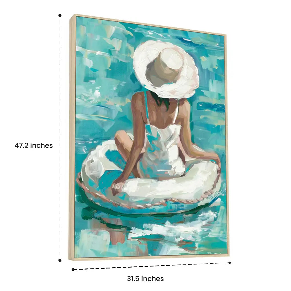 Adrift in the Blue - Wall Painting