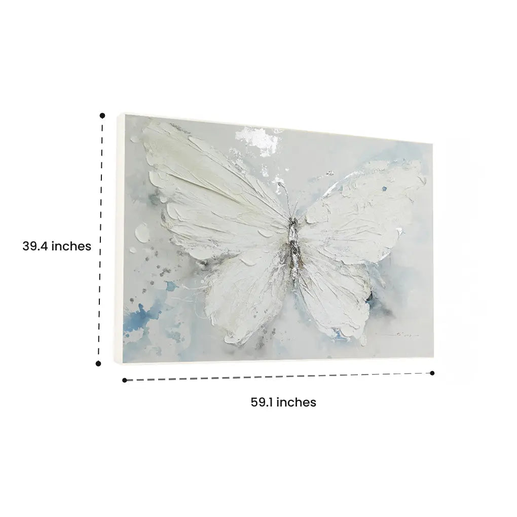 Wings in White - Wall Painting