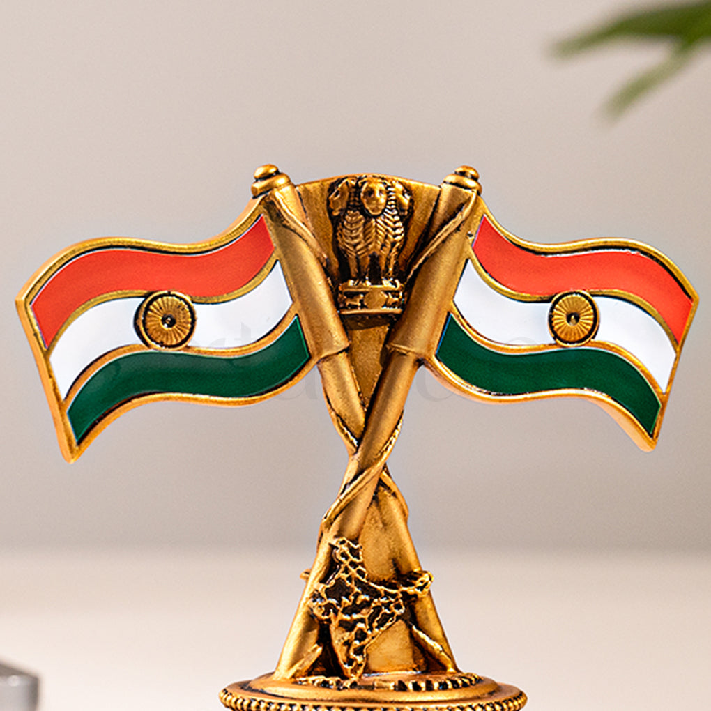 Indian National Flag For Car Dashboard