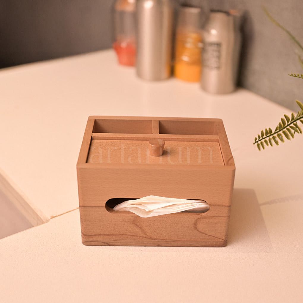 All-in-One Wooden Desk Organizer