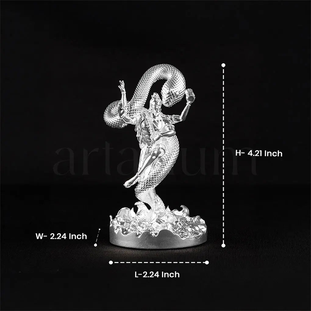 Mystical Shiva Silver Plated Idol The Artarium