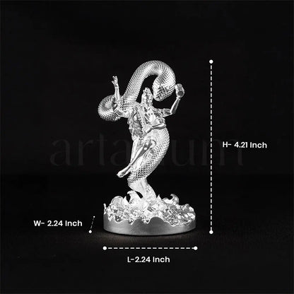 Mystical Shiva Silver Plated Idol The Artarium