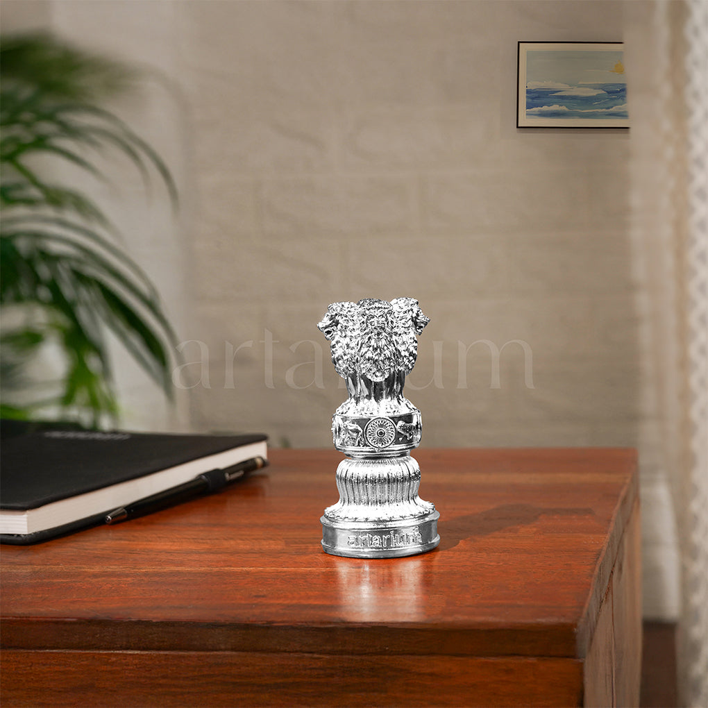 Ashok Stambh Silver Plated