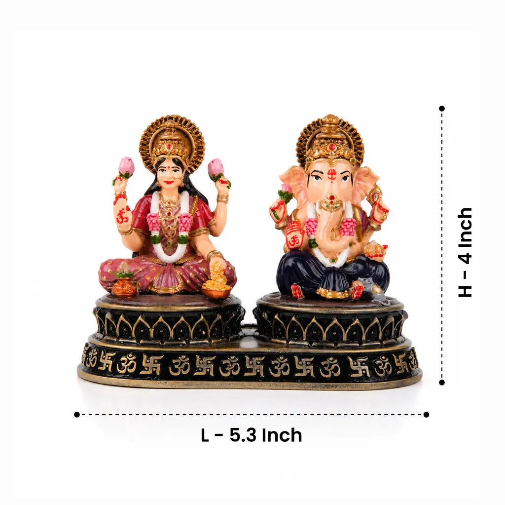 Dhan-Siddhi Laxmi Ganesha Idol 