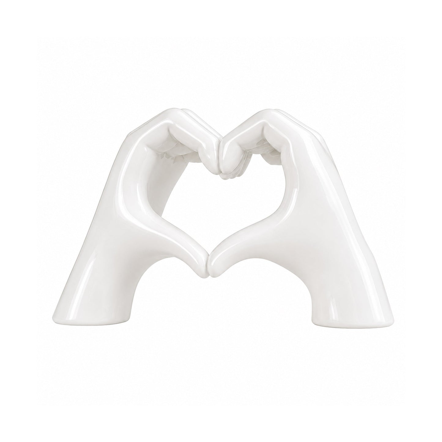 White Love Hand Showpiece 