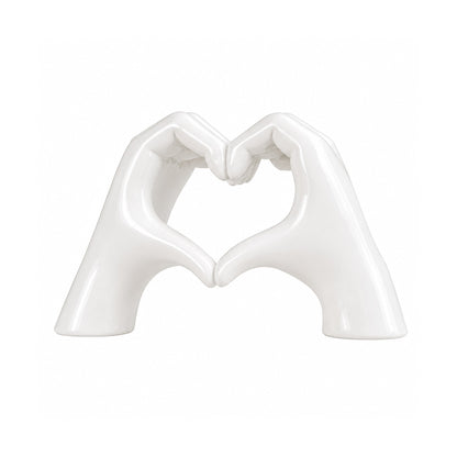 White Love Hand Showpiece 