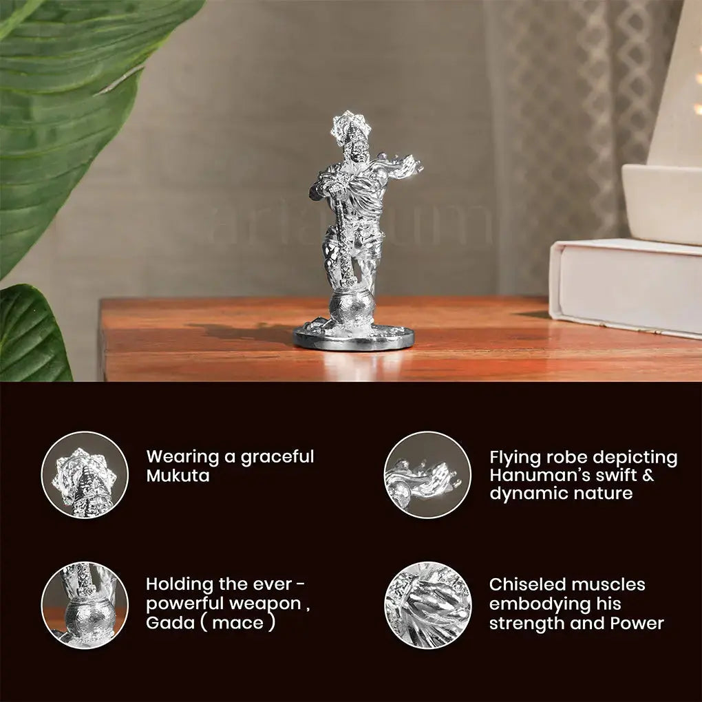 Bahubali Hanuman Idol for Car Dashboard theartarium