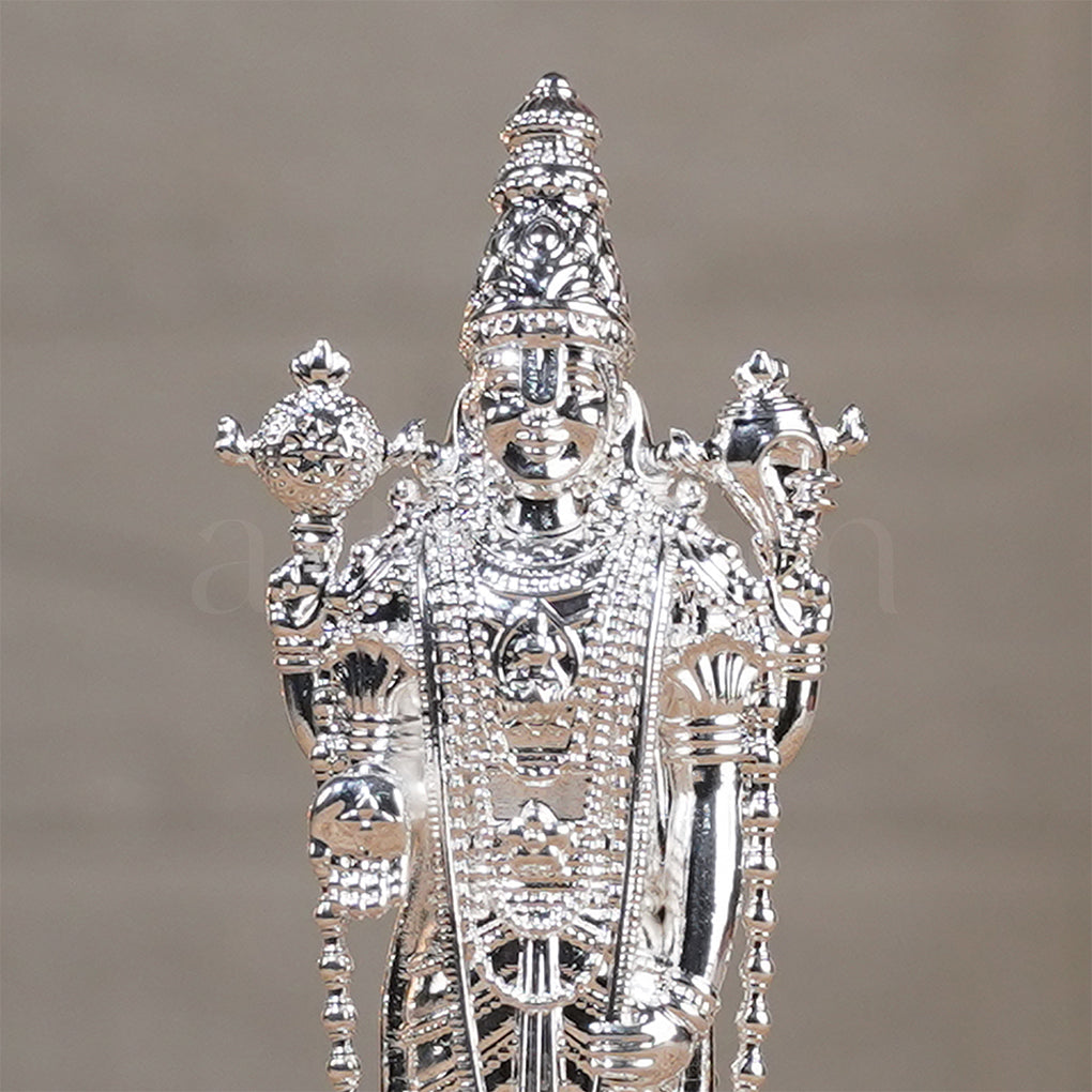 Venkateshwar Balaji Silver Plated Idol