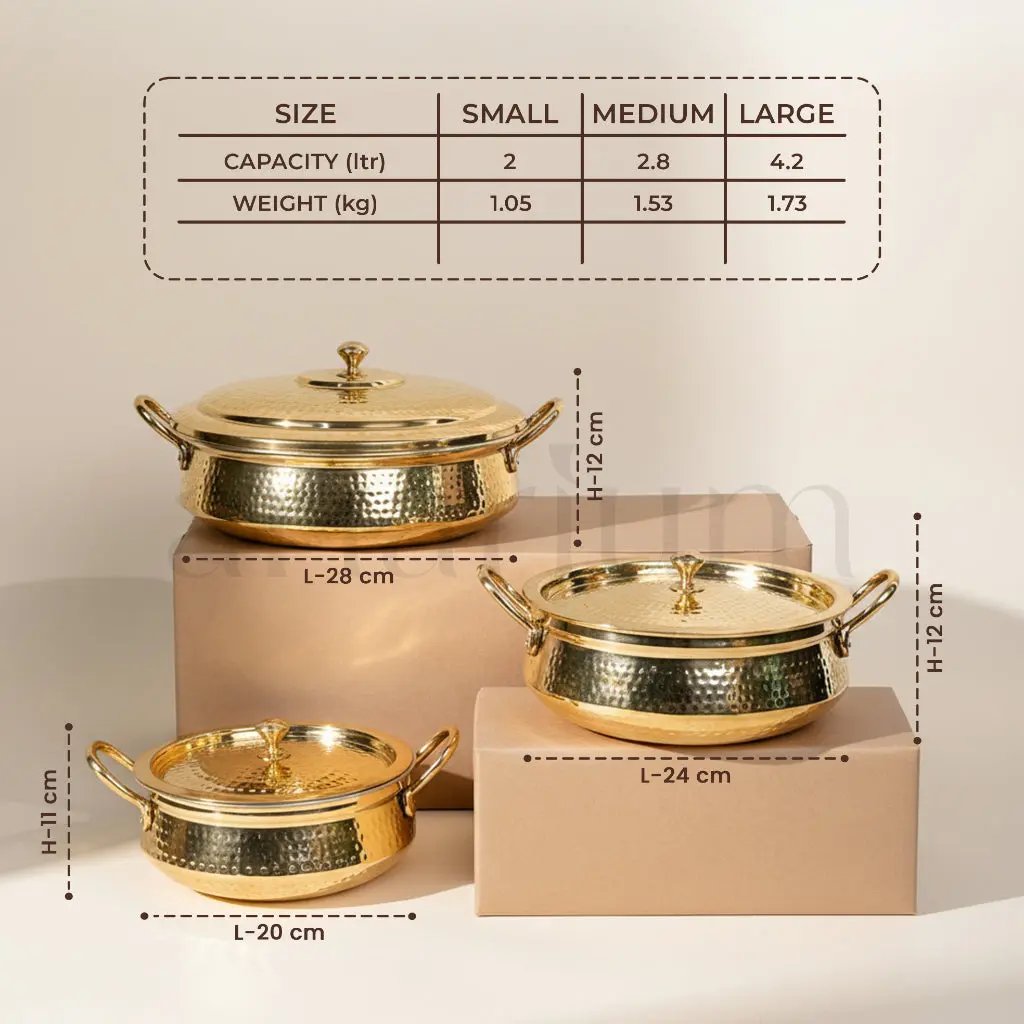 Brass Handi with Lid