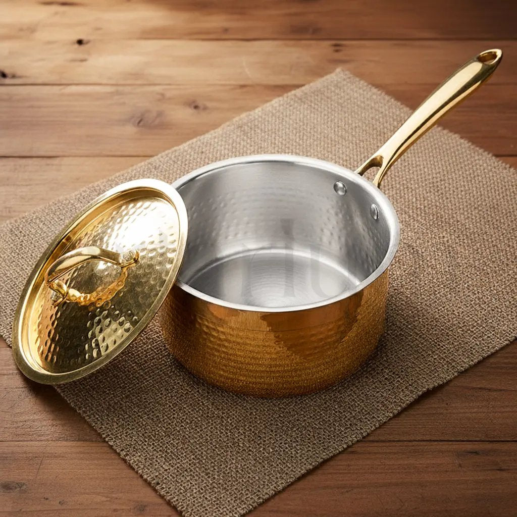 Brass Sauce Pan With Lid