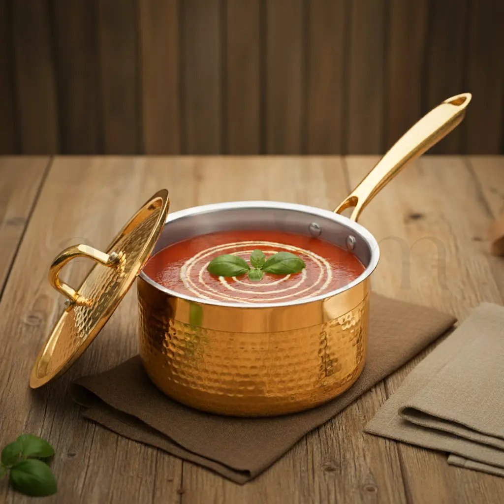 Brass Sauce Pan With Lid