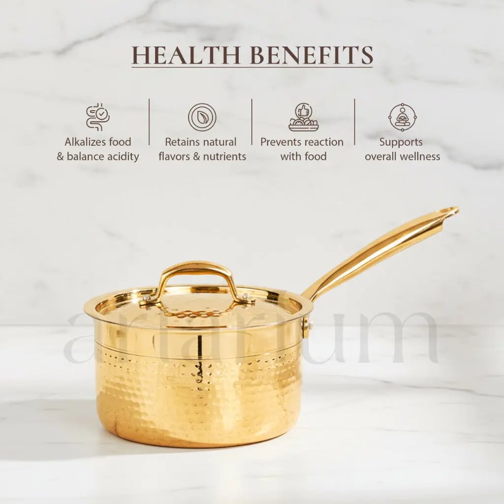 Brass Sauce Pan With Lid